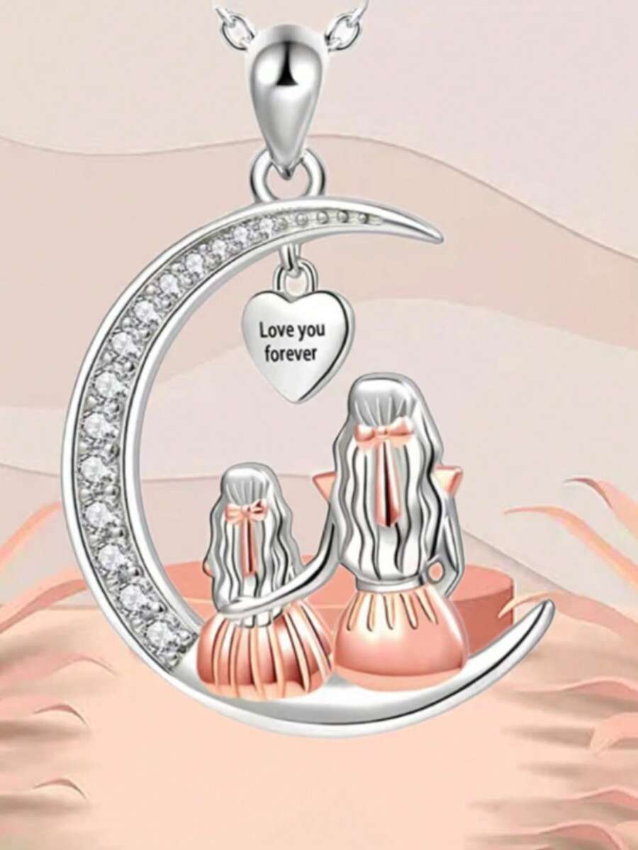 A New Necklace With Elegant Pendant, Crescent Shaped Necklace, Personalized And Simple Necklace, Mother's Day Gift For Ladies - Moon - View 1