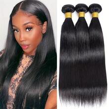 Brazilian Straight Hair Bundles 1/3/4 Pcs Unprocessed Human Hair Straight Bundles Human Hair Extensions For Women - Natural Black - View 47