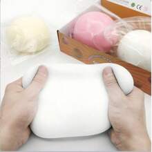 1个10厘米超大蓬松史莱姆球，巨型解压挤压玩具，慢回弹挤压玩具，超大蓬松史莱姆，生日、复活节、惊喜的完美礼物 - 彩色 - 查看 4