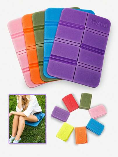 1pc - Outdoor Seat Cushion - Portable Foldable Camping Mat, Waterproof, Moisture-Proof, Heat-Resistant, Multi-Color Options, Made Of Odorless Polyethylene Picnic Blanket. Suitable For Hiking, Outdoor Activities, Beach, Park, Can Replace Chairs. Suitable For Fishing, Concerts And Sports Events. Ideal For Family Camping. Durable And Lightweight Travel Essential.