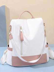 New Chinese Style Butterfly Print Sweet Women Backpack, Fashion, Suitable For Students, Commuting, Minimalist Outdoor Anti-Theft Waterproof Travel Multifunctional Bag - Pink - View 4