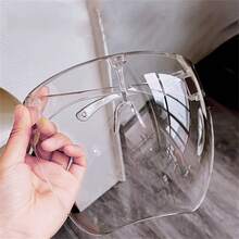 Transparent/Clear Fashion Glasses, Unisex, Lightweight Design, Suitable For Painting, Daily Wear, Party Photo Props - View 7