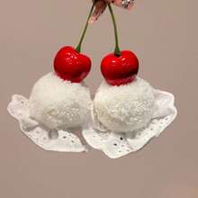 New Cute Cherry Cake Hair Clips For Women Girls Sweet Children Autumn/Winter Hair Accessories Student Gifts - A1 - Xem 6