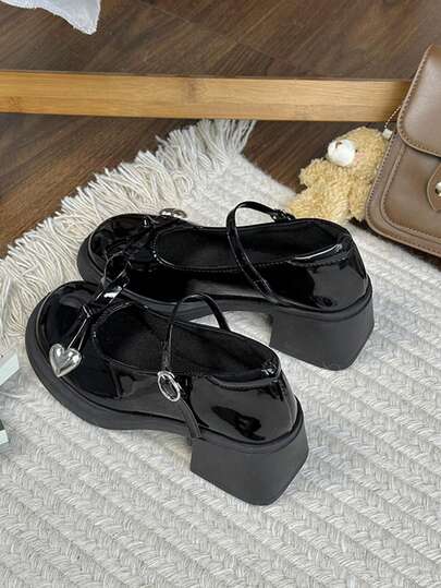 2025 Nowe damskie buty typu Mary Jane ze skóry PU: gruba podeszwa, gruby obcas, okrągłe noski, zdobiona kokardką, sznurowane, gruby obcas, wygodne buty codzienne. Idealne na codzienne wyjścia, wakacje, przyjęcia koktajlowe, wielofunkcyjne i wygodne buty do pracy.