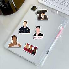 50pcs Vampire Diar Y Stickers - Enigmatic Small-Town Character Vibe Decals For Car, Luggage & Water Bottle, Fandom Must-Have - Multicolor - View 6