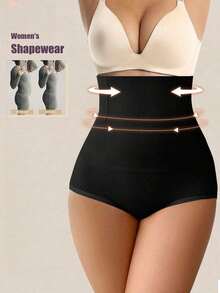 1 Pcs High Waist Contorl Tummy Panties Seamless Women's Shapewear Body Shaper Waist Trainer Slimming Falt Belt Sheath Woman Shaping Panty Ladies Briefs Underwear - 彩色 - 查看 13
