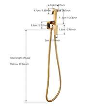 Stainless Steel Bidet Sprayer Set With Hot & Cold Water Modes - Wall-Mounted, Gold-Plated Surface, Ideal For Bathroom Cleaning And Toilet Flushing, Bidet Sprayer Set | Modern Bidet Design | Stainless Steel Structure, Bidet Sprayer - A - View 3