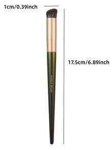 OEIEZ Pincel angular para corrector | Corrección, contorneado y fijación del área del ojo | Acabado sin rayas y uniforme | Funciona con correctores líquidos, en crema y en polvo | Cerdas sintéticas suaves y densas - Verde Oliva - Ver 12