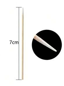 100/200 que tăm bông gỗ làm sạch móng, đầu tăm bông gỗ, dụng cụ chỉnh sửa chi tiết móng, tẩy sơn móng tay, dụng cụ nghệ thuật làm móng (Một số kiểu dáng ngẫu nhiên) - Nhiều màu - Xem 8