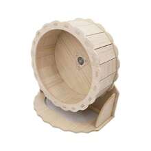 1个小型宠物木制仓鼠轮带支架，静音仓鼠运动轮，适用于沙鼠、豚鼠、仓鼠（15厘米/19厘米/21厘米/23厘米/26厘米） - 彩色 - 查看 9