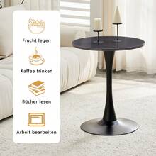 Dining Tables - Black + Medium Density Fiberboard + Metal - View 9