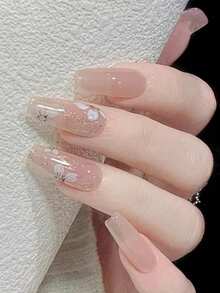 防水自粘美甲贴纸套装，新款设计，适合秋冬季美甲DIY - 淺粉色 - 查看 5