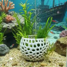 Aquarium Plant Pot, Porous Aquatic Plant Planting Cup, Circulating Round Grid Bowl, Suitable For Aquarium Landscaping Decoration - A - View 5