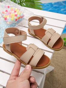 Summer Essentials: Kids' Open-Toe Ankle Strap Sandals For Beach & Daily W - Apricot - View 1