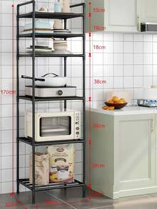 1pc Cải thiện không gian, Kệ lưu trữ kim loại cao, Kệ phòng tắm, Giá để chậu rửa, Giá lưu trữ nhiều lớp độc lập cho phòng tắm, nhà bếp, văn phòng, phòng học, phòng khách, quà tặng ngày lễ, Lắp ráp dễ dàng, Có thể di chuyển - Nhiều màu - Xem 21