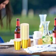 20/40个装马卡龙粉色烘焙纸杯，加厚防油耐热纸杯蛋糕衬垫，高品质甜点杯，适用于家庭烘焙、派对、婚礼、毕业典礼及其他聚会场合 - 查看 8