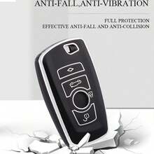 TPU Car Remote Key Protective Case Suitable For 520 525 F30 F10 F18 118i 320i 1 3 5 7 Series X1 X3 X4 X5 M3 M4 M5, Smart Car Key Keychain Cover - Soft TPU Protection, Great Gift - Multicolor - View 4