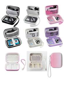 1 chiếc bao đựng bảo vệ di động cho máy ảnh kỹ thuật số, phù hợp với máy ảnh AbergBest 20MP 2.7" LCD HD có thể sạc lại/Pixpro/Canon PowerShot ELPH 180/190/DSCW800/DSCW830, cần thiết cho du lịch - Chỉ bao bì sản phẩm. - trắng - Xem 12