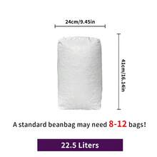 懒人沙发豆袋填充物、聚苯乙烯颗粒、泡沫球、聚苯乙烯珠、狗窝宠物窝填充物、泡沫颗粒填充物、娃娃枕头填充物、DIY手工填充物 - 查看 9