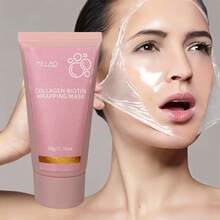 MELAO 胶原蛋白生物素滋养面膜，深层保湿滋养睡眠面膜，提亮紧致肌肤，适合所有肤质，50克/1.76盎司 - 50g - 查看 2