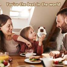 1-delad minivirkad valp är inte bara en fin present, utan också utformad för att lysa upp din dag och sprida en positiv atmosfär när som helst och var som helst. Med sitt glada utseende och inspirerande meddelandekort är det det perfekta valet för alla. - Multifärgad - Visa 5