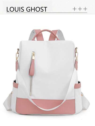 Nueva mochila de mujer con estampado de mariposa al estilo chino, dulce, de moda, adecuada para estudiantes, viajes al trabajo, minimalista, resistente al agua y al robo, multifuncional para viajes al aire libre