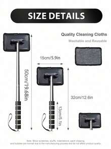 Multifunctional Car Rearview Mirror Rain Wiper And Cleaner - Rearview Mirror Rain Remover And Wiper Suitable For All Vehicles, Car Cleaning Kit, Windshield Cleaner - Multicolor - View 7