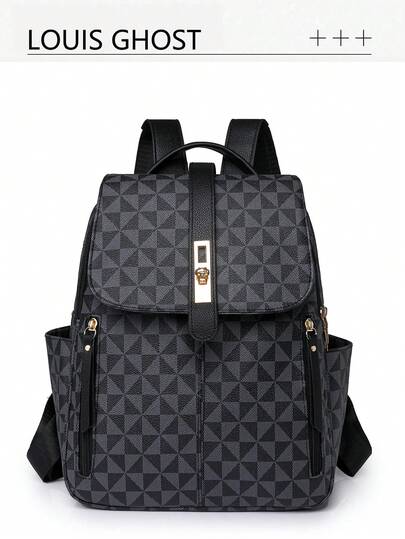 Multifunctional City Backpack | Interpreting The Aesthetics Of Panoramic Travel, Unlocking Absolute Visual Sovereignty For Commuting, Travel, And Daily Life. Equipped With Adjustable Shoulder Straps And Top Handle In A Scientific Three-Mode Matrix Design