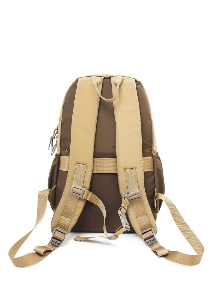 休闲拼接撞色轻便户外旅行儿童学生男女通勤背包大容量书包 - 多色 - 查看 7