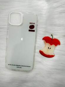 Ốp lưng điện thoại hình quả táo dễ thương, thời trang, kiểu Hàn Quốc mới, hình quả táo 3D có dây treo, tương thích với iPhone 16/16 Pro Max/15 Pro, bảo vệ toàn diện, tương thích với iPhone 14/14 Pro, 13/12/11, chống rơi vỡ, tương thích với iPhone 17 Pro Max, 17 Pro, 17 Air, 17 inch, ốp bảo vệ điện thoại thông minh hình quả táo 3D có dây treo, quà tặng mùa xuân. - trắng - Xem 6