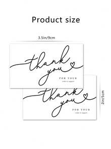 50pcs/Pack Wholesale Thank You Cards, Professional Business Thank You Cards Suitable For Beauty Salons, Technicians, Studios, Freelancers, Beneficial For Customer Loyalty And Brand Building - Loyalty Card - View 5