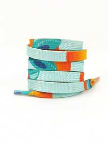 Blue Series Shoelaces, Fashion Sneaker Laces Replacement, Flat Woven Polyester Shoelaces - Multicolor - View 23