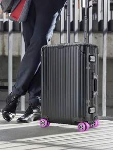 4pcs/8pcs/16pcs Luggage Wheel Protective Cover, Office Chair Wheel Silent Protective Cover, Luggage Wheel Silicone Protective Cover, Chair Shock Absorbing Silent Protective Cover, Noise Reduction Silent Wheel Protective Cover, Suitable For Most Luggage, Essential For Travel And Office - Multicolor - View 9