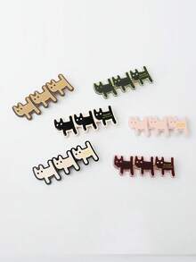 1个可爱卡通小狗发夹，侧刘海夹，鸭嘴夹发饰，发卡 - 彩色 - 查看 6