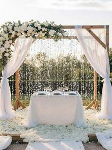 5 chiếc dây sequin PVC lấp lánh màu bạc dài 5 mét (196,85 inch) dùng trang trí đám cưới | Sequins PVC sáng bóng, thích hợp cho tiệc tại nhà, lễ cưới, trang trí tiệc chiêu đãi. - Xem 8