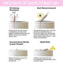 mikenda 1pc 40oz Cute Cartoon Dog & Rainbow Print Stainless Steel Tumbler With Handle & Straw Lid, Vacuum Insulated Travel Mug, Large Capacity Thermal Water Bottle, Keep Hot 12H Cold 24H, Fits Car Cup Holder, Gift For Women & Girls - White - View 6