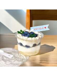 20pcs/10pcs/1pc Disposable Covered Dessert Cups, Transparent Plastic Fluffy Yogurt Containers, Leak-Proof Party Dessert Supplies, Reusable Party Cups, Spoon Lids, Novel Mugs, Transparent Mousse Cake Boxes, Yogurt Cups, Reusable Party Cups, Party Candy Bags, Dessert Molds, Cake Molds - Multicolor - View 8