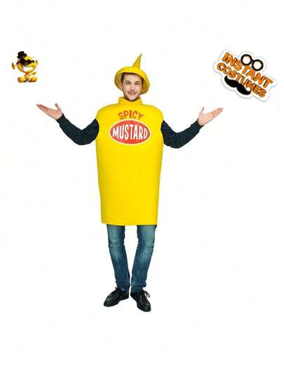 1 Set Halloween Wasabi Costume Cosplay Outfit, Stage Performance Costume, Masquerade Ball Prank, Role-Playing Outfit