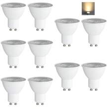 4pcs/10pcs GU10 220V-240V LED Light Bulb, Non-Dimmable, 38° Beam Angle, 6W, 6500K Cool White Or 3000K Warm White, Flicker-Free, Eye-Care, Indoor Lighting - White - View 8