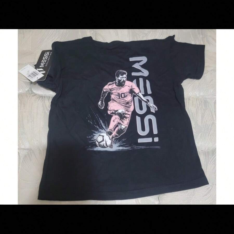 Messiss Collection 4t Kids Black Shirt Lionels Messis Argentina Futbol Soccer Nwt - 黑色 - 查看 1