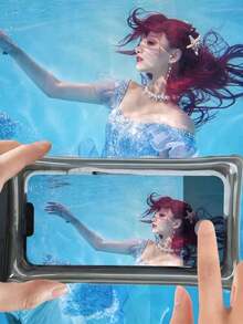 1pc Universal Waterproof Phone Case, 3D Waterproof Phone Protective Cover, Waterproof Phone Pouch, Suitable For Travel, Beach, Swimming Pool, Cruise, Compatible With IPhone/ And Other Phones, Prevent Water Damage - Multicolor - View 6