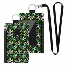 1 Portable Hanging Coin Bag, Lightweight Multi Pocket Visual ID Window, Daily Travel Card Bag And Coin Bag, Keychain Wallet - Multicolor - View 13