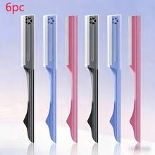 不锈钢眉毛修剪器，高品质刀片，身体脱毛工具，理想的美容工具，长柄设计方便携带 - 彩色 - 查看 8