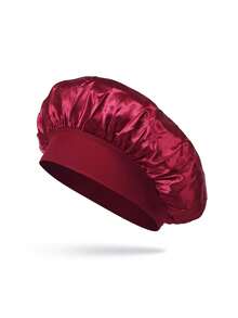 1pc Satin Sleep Cap, Women's Satin Lined Sleep Cap, Soft Elastic Sleep Cap Suitable For Curly Hair - Multicolor - View 8