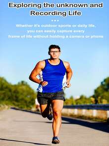 配备人工智能的智能眼镜，支持视频录制；高清眼镜，内置64GB存储卡；男女通用，可更换近视镜片，并配备1080P摄像头。 - 查看 7