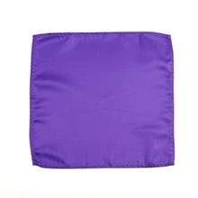 ZLQ&GOU 3 piezas Conjunto de corbata de poliéster de pana sólida púrpura con pajarita y pañuelo de bolsillo, adecuado para eventos de negocios, bodas, sin caja de regalo - Morado - Ver 5