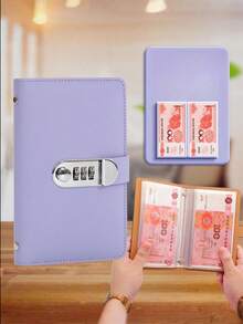 Password Cash Storage Bag, Large Capacity New Deposit Document Folder, Ledger - Multicolor - View 5