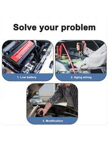 1个电池断路开关，重型电池断电开关，通用大电流主电池电源切断隔离器开关，适用于汽车、房车和船舶电池断电开关 - 黑色 - 查看 5