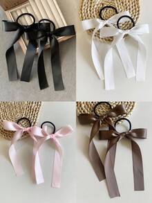 6 chiếc nơ ruy băng siêu dài 20cm/7.84in màu đen/be/hồng dành cho nữ, thanh lịch, dễ thương, đơn giản, thời trang đường phố, nơ satin cao cấp, phong cách cổ điển tối giản, phù hợp cho trang trí hàng ngày, kiểu tóc, trang điểm, đi làm, du lịch, đi học, tiệc tùng, lễ hội, quà tặng, dây buộc tóc đuôi ngựa, dây chun buộc tóc, dây buộc tóc co giãn, phụ kiện tóc, quà tặng, phụ kiện đội đầu, dây chun - Nhiều màu - Xem 7