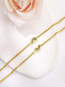 QWNHONEY 1 Set Pulsera de con Girasol Dorado - Dorado - Ver 4